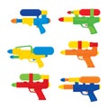 Happy Songkran Festival in Thailand Ã¢â¬â Water Gun Toy Vector